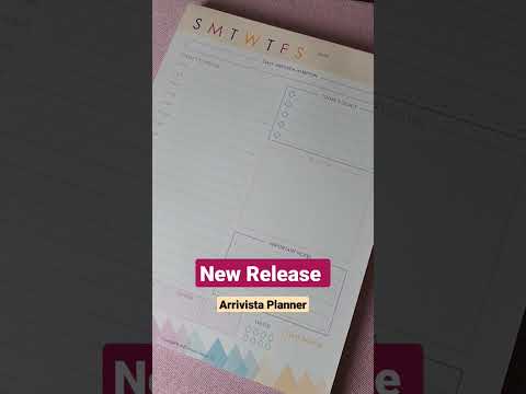 New Release Arrivista Planner - Daily Schedule Notepad