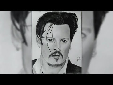 Drawing Johnny Depp's sketch | aka captain jack sparrow | #shorts #sketchart