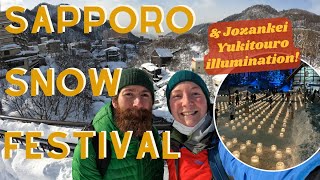 2023 Sapporo Snow Festival & Jozankei Candle Yukitouro in 定山渓温泉! Our Winter Trip to Hokkaido, Japan