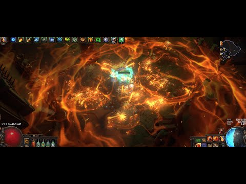 [POE 3.21] 몰마지 AOE 650% (몰려오는마그마지뢰, Rolling Magma Mine)