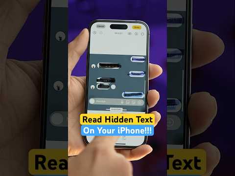 Read Hidden Messages on iPhone #iphone #messages #apple