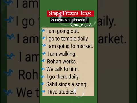 Simple Present Tense Sentences For Practice | English Grammar Tips | Speak English Fluently