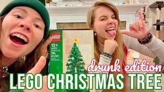 Building A LEGO Christmas Tree *Drunk Edition*! - Christmas Special - Hailee And Kendra