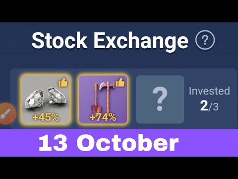 Stock investment xempire today 13 October |  Xempire investment of the day  |Musk empire investment