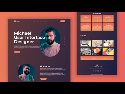 Simple Portfolio Website Using HTML CSS JavaScript