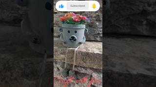 🤯VeryBeautifulFlowerPotMadeFromWasteBox#DIYFlowerPot#WasteToWonder#Creative#RecycleAndReuse#viral👍