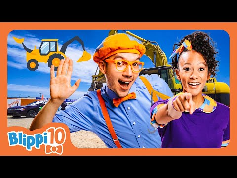 Blippi In Construction : Blippi Top 10 Videos | Blippi | Educational Kids Videos | Moonbug Kids