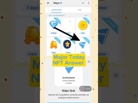 Major nft quiz answers Today #cryptoairdrop #combo #earnmoney #crypto