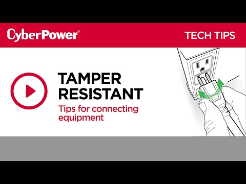 CyberPower Tamper Resistant Outlet Tech Tip Video