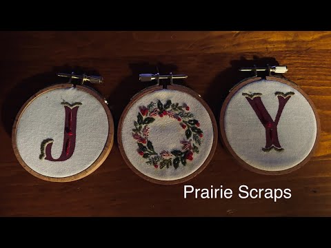 Holiday Letters Minis Embroidery Kit DIY