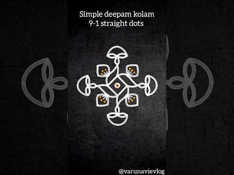 Simple deepam kolam ❤️