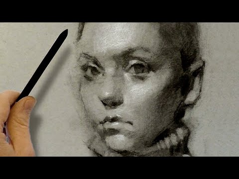 Portrait Drawing with Soft Charcoal