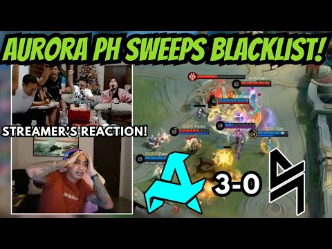 Aurora PH Sweeps Blacklist International! AkosiDogie and VeeWise Streamer's Reaction!