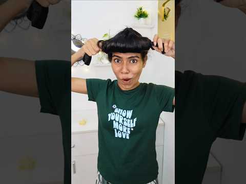 🔥🌚😌ഹാ.. കുളമായി മച്ചാ🤣‼️ 🌌Overnight Heatless Hair Curling #nerin #hair #hacks #viral #shorts