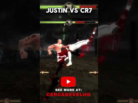 JUSTIN vs CR7 WHO WIN 🤔 #cercadevelho #gaming #cr7 #justinbieber #viralshorts #shorts #mods #funny