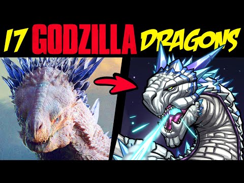 17 GODZILLA MONSTERS as DRAGONS (Lore & Speedpaint Compilation)