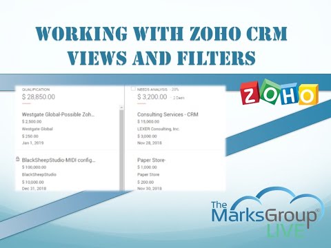 Working With Zoho CRM Views And Filters