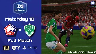 LOSC Lille VS AS Saint-Étienne | D1 Arkema | MD18 | 4kPS5 | EAFC24 | FullGamePlay