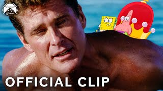 David Hasselhoff Saves SpongeBob & Patrick! | The SpongeBob SquarePants Movie | Paramount Movies