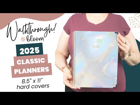 2025 Hard Cover Planners 8.5" x 11" - bloom Daily Planners ®