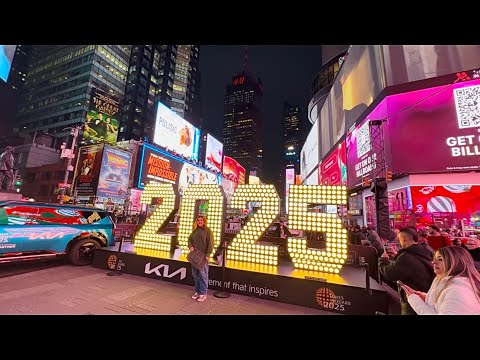 Times Square New Years Eve 2025 Preparations | 2025 Numerals Arrived in Times Square Manhattan