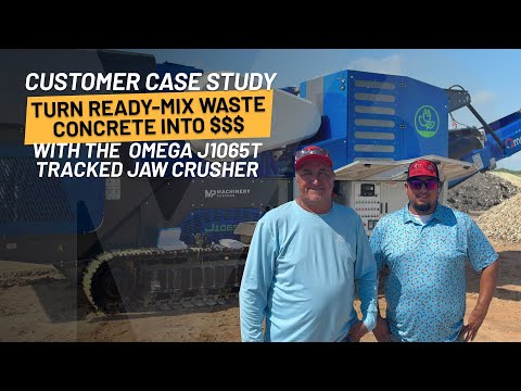 How Tony's Concrete is turning waste concrete from their ready-mix plant into profit!