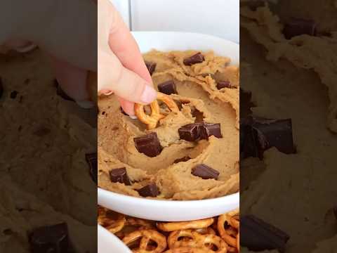 Cookie dough hummus #dessertrecipe #healthydessert #easydessert