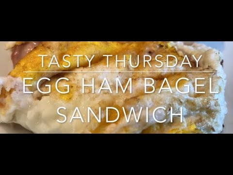 Favorite egg ham bagel sandwich - a Tasty Thursday video