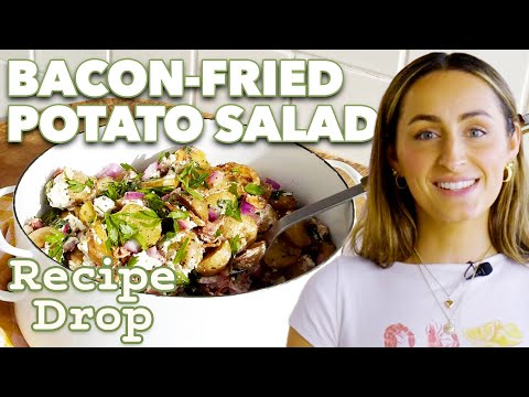 Bacon-Fried Potato Salad with Goat Cheese | Recipe Drop | Food52