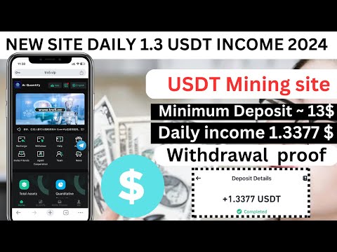 Very Trusted TRX/USDT Mining site today | daily earning website | new project usdt income site