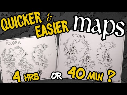 Quicker & Easier Fantasy Maps: New Art Styles for Speed & Ease