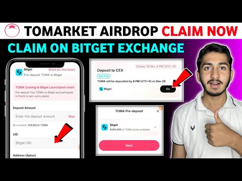 Tomarket Airdrop claim on bitget exchange | Tomarket deposit to cex | Tomarket new update today