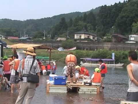 阿武隈川いかだくだり