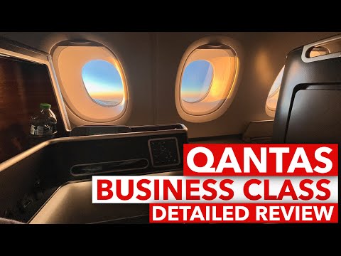 NEW Qantas A380 Business Class review - Los Angeles to Sydney