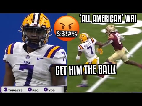 Kayshon Boutte ‘GET HIM THE BALL’ 🤬 ‘All American’ WR | Florida State Vs LSU Highlights