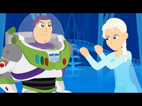 Elsa vs Buzz Lightyear