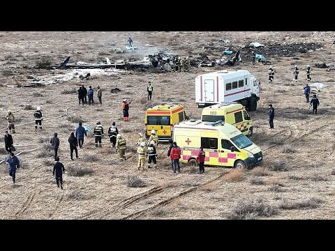 Azerbaijan Airlines plane crashes near Aktau in Kazakhstan, leaving 38 dead