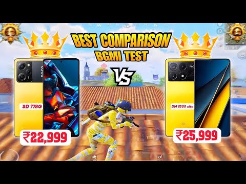 Best comparison🔥Poco x6 pro vs poco x5 pro bgmi test..