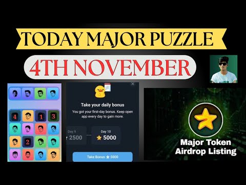 4 November Major puzzle durov Solved Today  Major Daily combo card 4 November