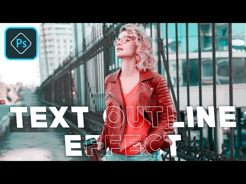 USE OUTLINED TEXT EFFECT TO CREATE MORE AWESOME THUMBNAIL | ADOBE  PHOTOSHOP