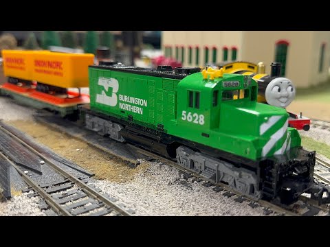 Vintage Tyco Burlington Northern Train Set - Sears Box - looks great!