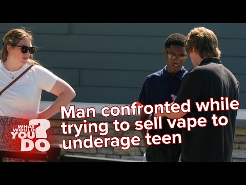 Man confronted while trying to sell vape to underage teen