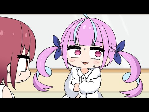 Hey! Do you think I’m dirty!?【Hololive AnimatedClip/Eng sub】【Marine/Aqua】