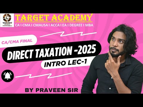 CA/CMA FINAL DT LEADER BATCH 2025 INTRO LEC-1 #ca #cma #cafinal #cmafinals #tax #exam #catax #icmai