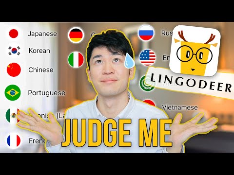 I'm Japanese and I tried to speak different LANGUAGES using LingoDeer app | easy Japanese