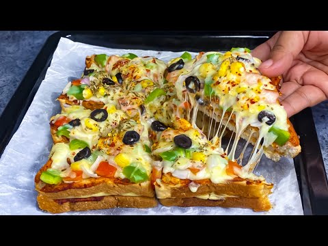 Bread Pizza Recipe | Quick & Easy Bread Pizza | Pizza Recipe