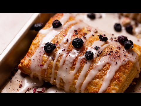 Homemade Blueberry Toaster Strudels