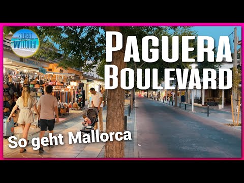 Paguera Boulevard und Geschäfte #Mallorca #