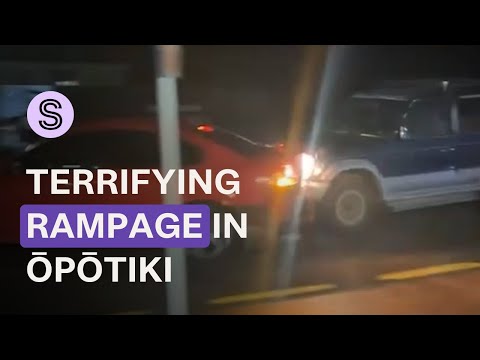 Terrifying scene as vehicle filmed in late-night rampage in Ōpōtiki | Stuff.co.nz