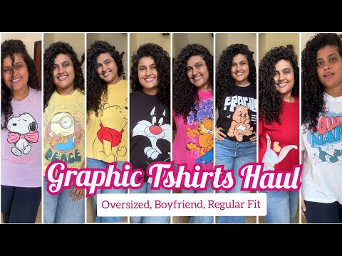 Graphic Cartoon Printed Tshirts | Oversized, Boyfriend, Regular Fit Tees